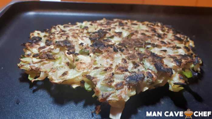 Flipped Okonomiyaki