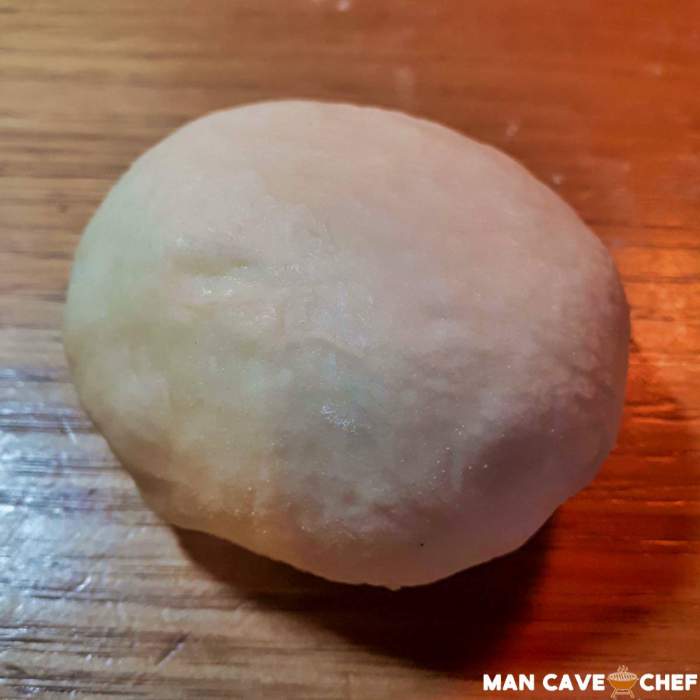 Formed burger bun dough